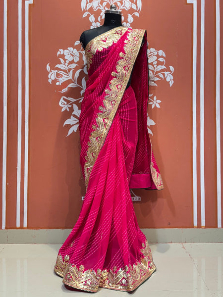 MOTHRA LEHERIYA CXC GEORGETTE SAREE
