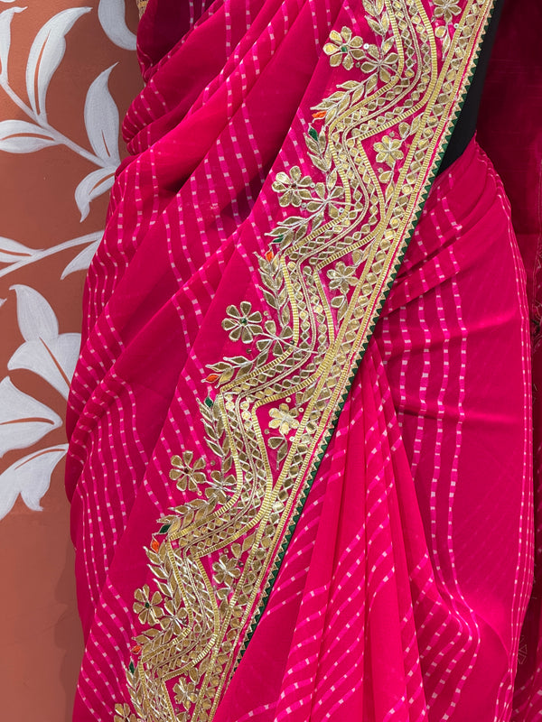 MOTHRA LEHERIYA CXC GEORGETTE SAREE