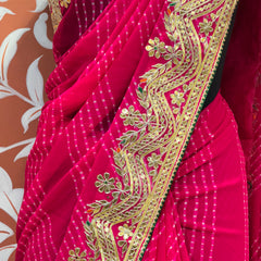MOTHRA LEHERIYA CXC GEORGETTE SAREE