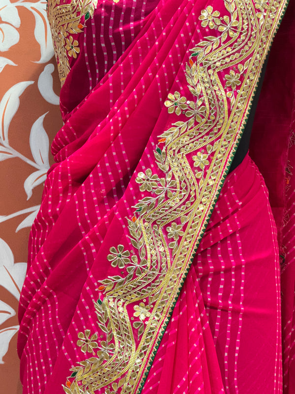 MOTHRA LEHERIYA CXC GEORGETTE SAREE