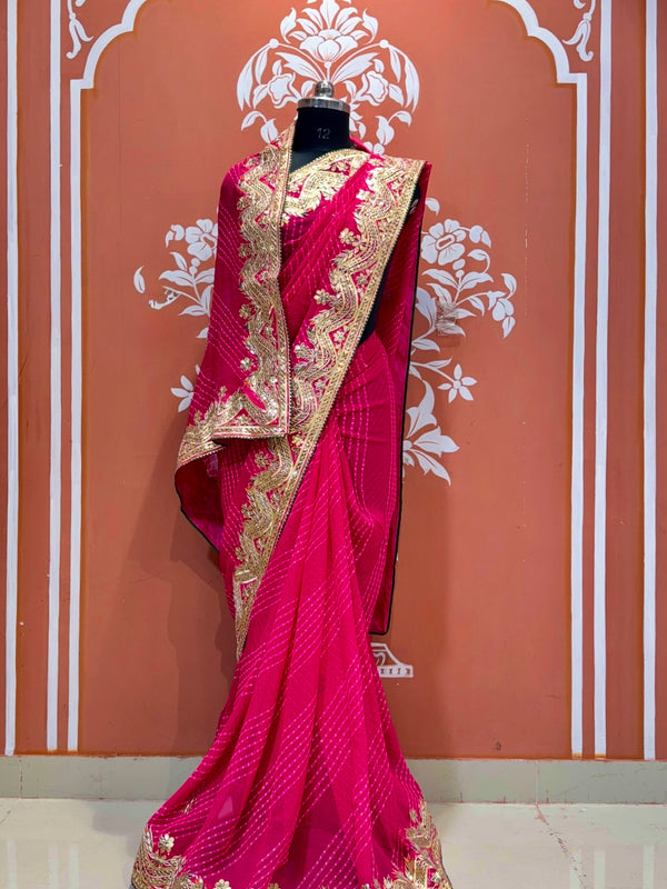 MOTHRA LEHERIYA CXC GEORGETTE SAREE