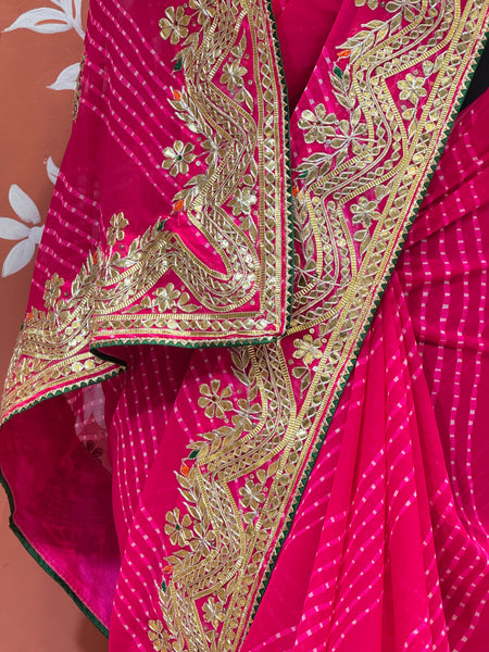 MOTHRA LEHERIYA CXC GEORGETTE SAREE