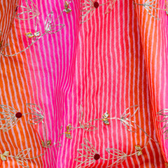 KACHI PATTI LEHERIYA KOTA DORIYA FLARED LEHENGA