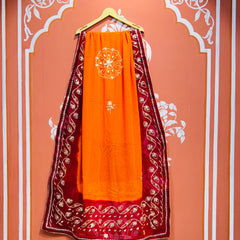 PURE GEORGETTE KACHI PATTI DUPATTA
