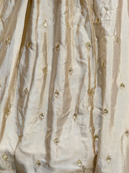 PURE CHINON LEHENGA WITH BHANDEJ DUPATTA AND STITCHED BLOUSE