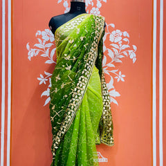 ROYAL GEORGETTE KACHI PATTI SAREE