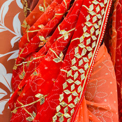 ROYAL GEORGETTE KACHI PATTI SAREE