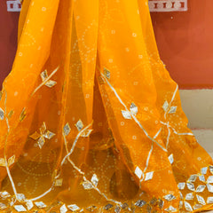 ROYAL GEORGETTE KACHI PATTI SAREE