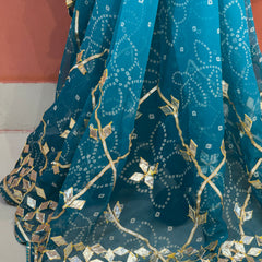 ROYAL GEORGETTE KACHI PATTI SAREE