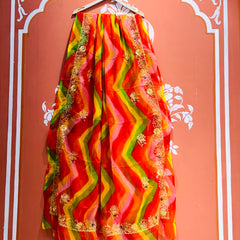 ROYAL GEORGETTE KACHI PATTI SAREE