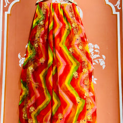 ROYAL GEORGETTE KACHI PATTI SAREE