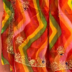 ROYAL GEORGETTE KACHI PATTI SAREE