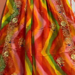 ROYAL GEORGETTE KACHI PATTI SAREE
