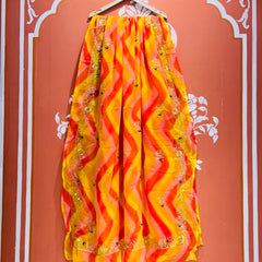 ROYAL GEORGETTE KACHI PATTI SAREE