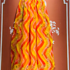 ROYAL GEORGETTE KACHI PATTI SAREE