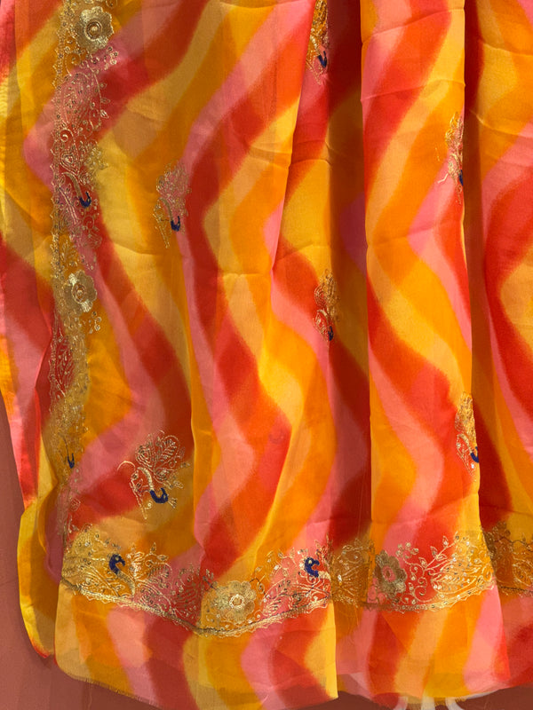 ROYAL GEORGETTE KACHI PATTI SAREE