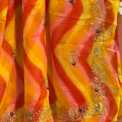 ROYAL GEORGETTE KACHI PATTI SAREE