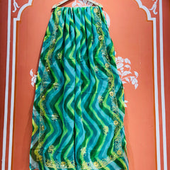 DARBARI GEORGETTE LEHERIYA SAREE