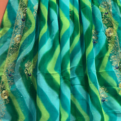 ROYAL GEORGETTE KACHI PATTI SAREE