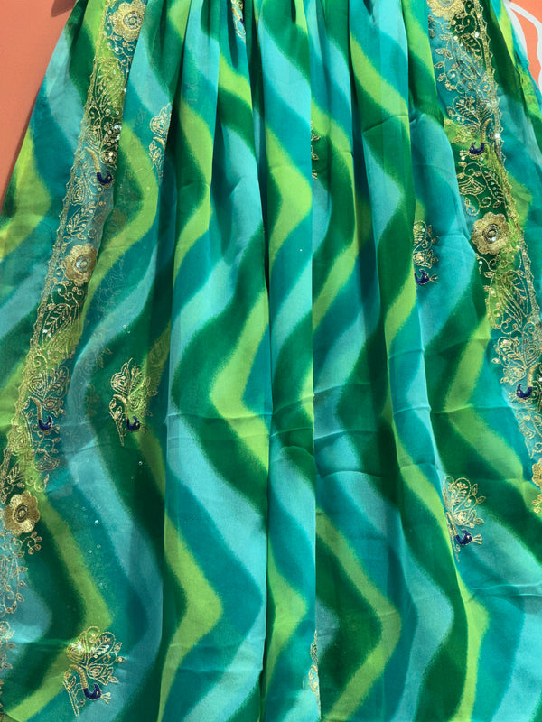 ROYAL GEORGETTE KACHI PATTI SAREE