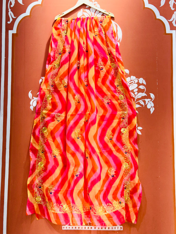 ROYAL GEORGETTE KACHI PATTI SAREE