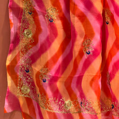 ROYAL GEORGETTE KACHI PATTI SAREE