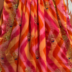 ROYAL GEORGETTE KACHI PATTI SAREE