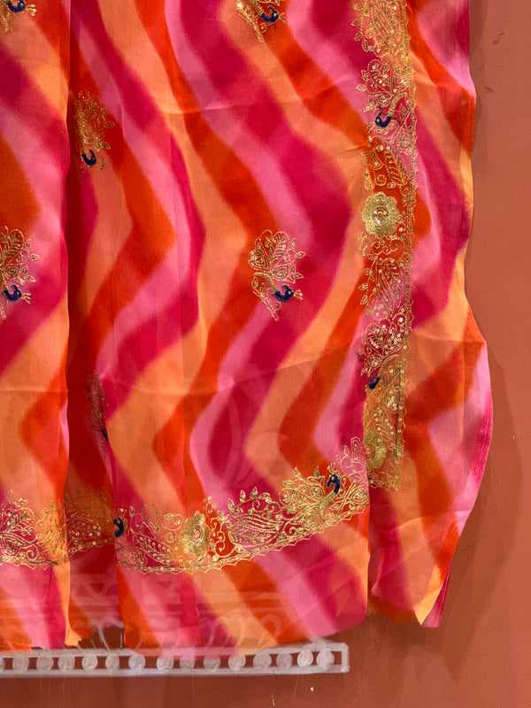 ROYAL GEORGETTE KACHI PATTI SAREE