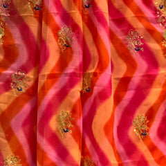ROYAL GEORGETTE KACHI PATTI SAREE