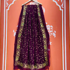 DARBARI GEORGETTE LEHERIYA SAREE