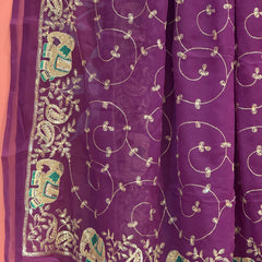 DARBARI GEORGETTE LEHERIYA SAREE