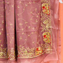 DARBARI GEORGETTE LEHERIYA SAREE
