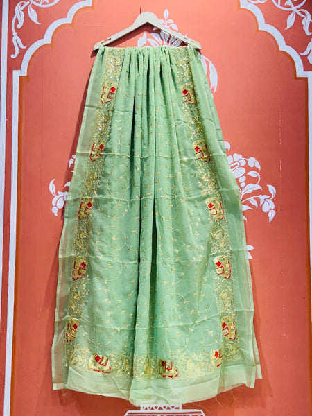 DARBARI GEORGETTE LEHERIYA SAREE