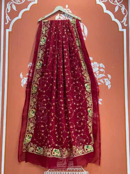 DARBARI GEORGETTE LEHERIYA SAREE