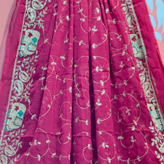 DARBARI GEORGETTE LEHERIYA SAREE