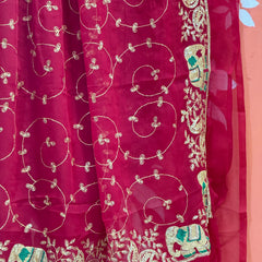 DARBARI GEORGETTE LEHERIYA SAREE