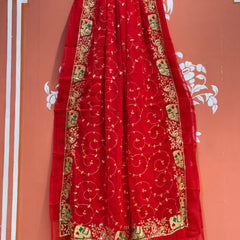 DARBARI GEORGETTE LEHERIYA SAREE