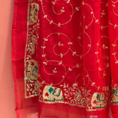 DARBARI GEORGETTE LEHERIYA SAREE