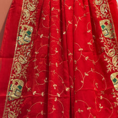 DARBARI GEORGETTE LEHERIYA SAREE