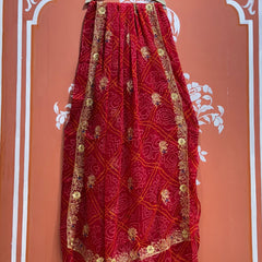 DARBARI GEORGETTE LEHERIYA SAREE