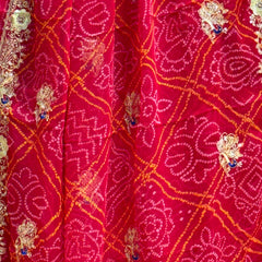 DARBARI GEORGETTE LEHERIYA SAREE