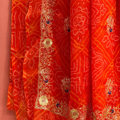 DARBARI GEORGETTE LEHERIYA SAREE