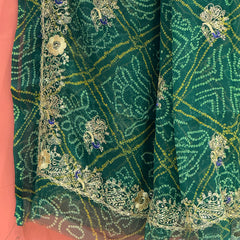 DARBARI GEORGETTE LEHERIYA SAREE