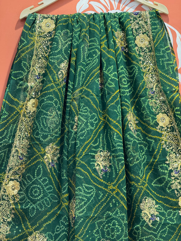 DARBARI GEORGETTE LEHERIYA SAREE