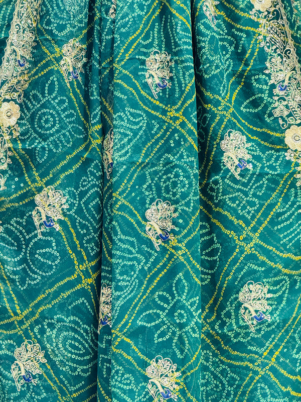 DARBARI GEORGETTE LEHERIYA SAREE