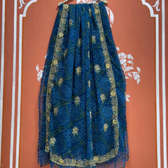 DARBARI GEORGETTE LEHERIYA SAREE