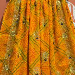 DARBARI GEORGETTE LEHERIYA SAREE