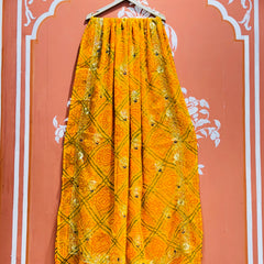 DARBARI GEORGETTE LEHERIYA SAREE