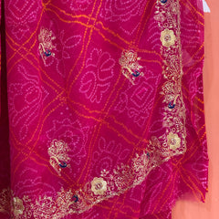 DARBARI GEORGETTE LEHERIYA SAREE