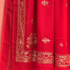 DARBARI GEORGETTE LEHERIYA SAREE